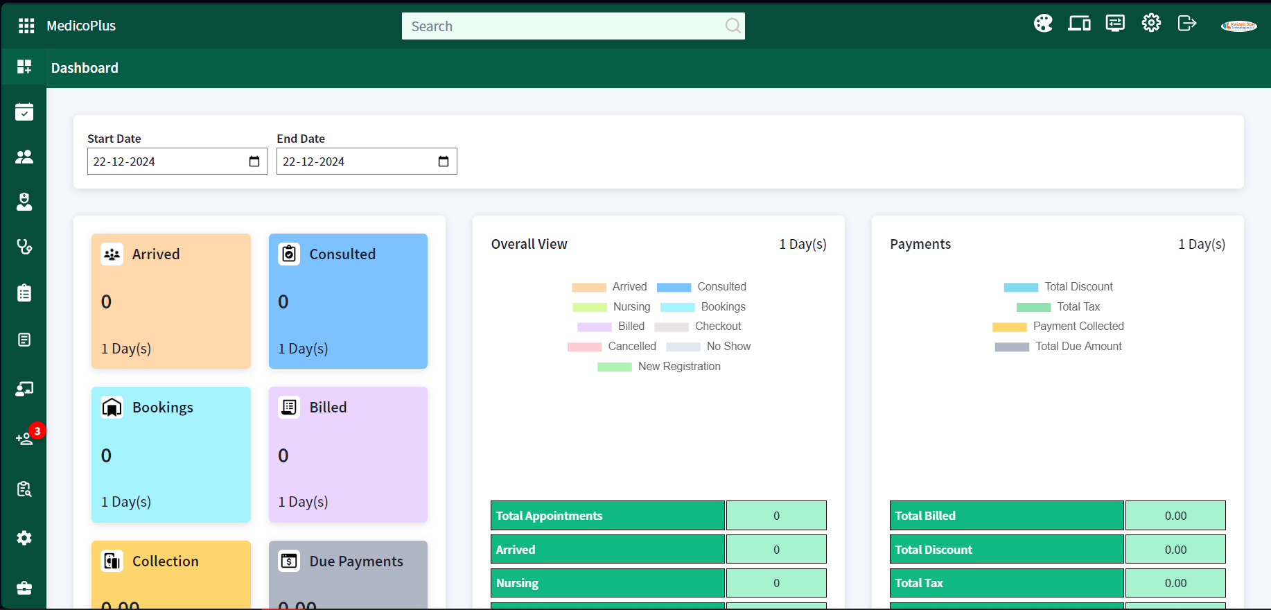 Dashboard Interface